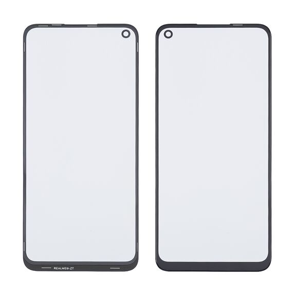 Фото 1. Скло тачскрина з OCA плівкою для Realme 8i/ 9i/ 9 Pro чорне з олеофобним покриттям, загартоване | Yuca.com.ua