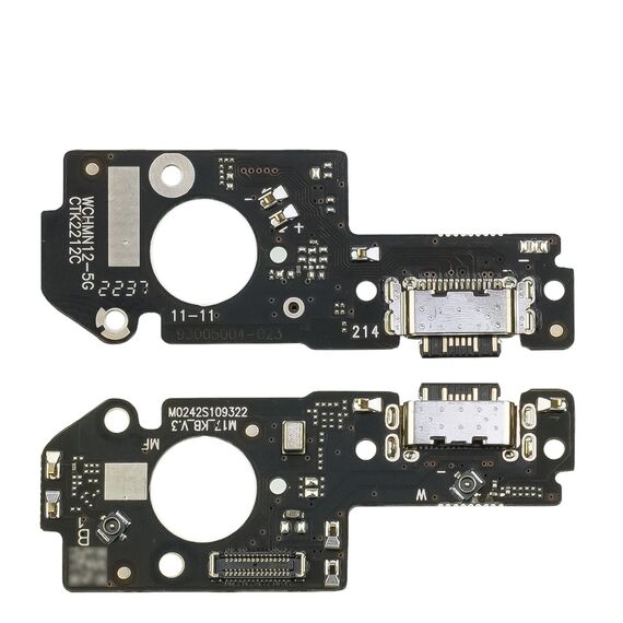 Фото 1. Разъём зарядки для Xiaomi Redmi Note 12 (5G)/ Poco X5 на плате с микрофоном и компонентами | Yuca.com.ua