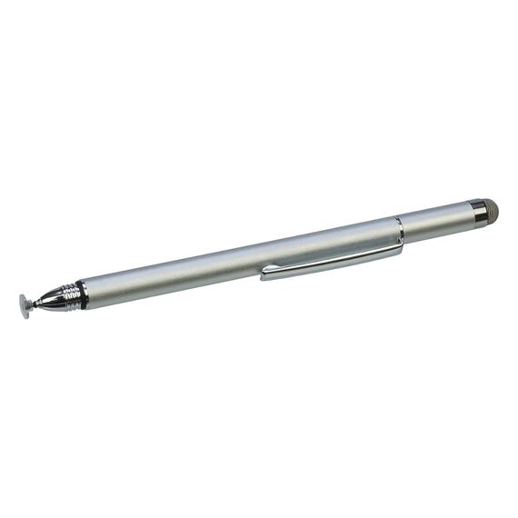 Фото 1. Стилус ємнісний, високоточний, Jot Pro, зі знімною мікро-волоконною насадкою, алюмінієвий, сріблястий | Yuca.com.ua