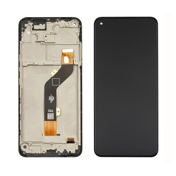 Фото 1. Дисплей для TECNO Spark 6 (KE7) з чорним тачскріном і корпусною рамкою | Yuca.com.ua
