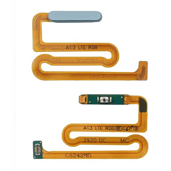 Фото 1. Шлейф для Samsung A135 Galaxy A13 с кнопкой вкл./выкл. синим сканером отпечатка пальца | Yuca.com.ua