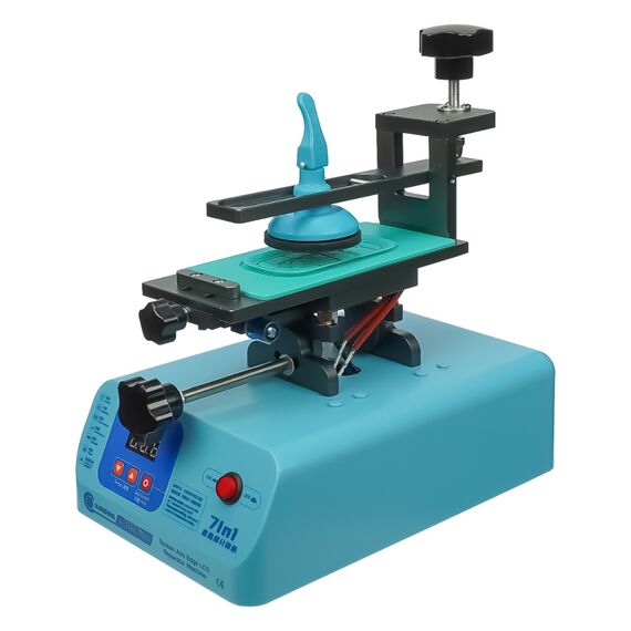 Фото 1. Сепаратор 8,5" (19,5x8см) Sunshine S-918L Plus з поворотною, похилою робочою поверхнею, затискачем і вбудованим компресором | Yuca.com.ua