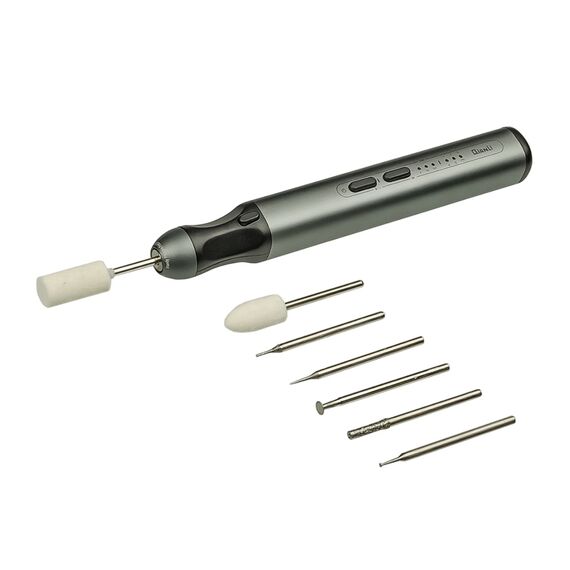 Фото 1. Бормашинка акумуляторна QianLi iHandy DM360-K (набір насадок для гравіювання, шліфування, полірування, 5 швидкостей роботи) | Yuca.com.ua