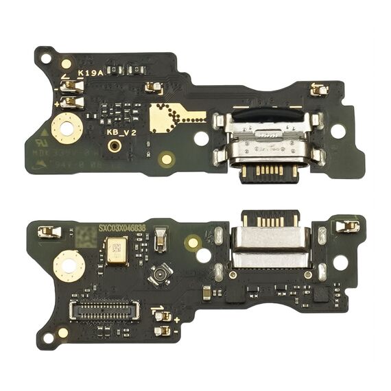 Фото 1. Роз'єм зарядки для Xiaomi Redmi 10 на платі з мікрофоном та компонентами Original | Yuca.com.ua