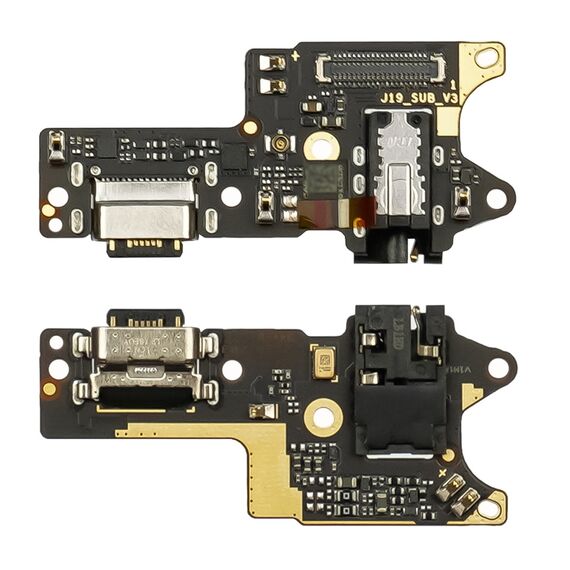 Фото 1. Роз'єм зарядки для Xiaomi Redmi 9 на платі з мікрофоном та компонентами Original | Yuca.com.ua