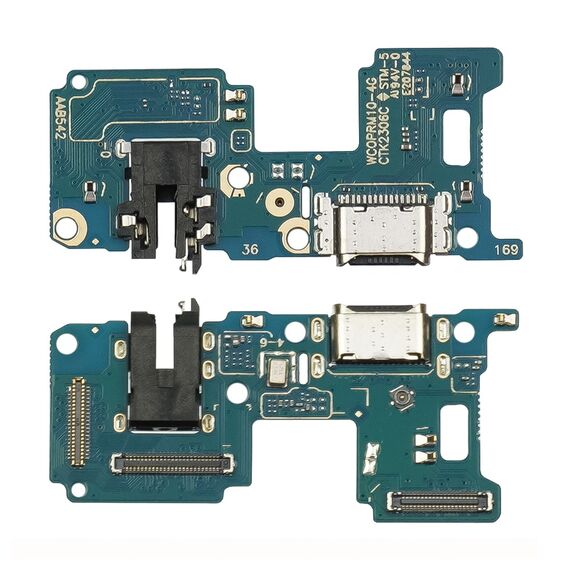 Фото 1. Роз'єм зарядки для Realme 10 (4G) а платі з мікрофоном та компонентами | Yuca.com.ua