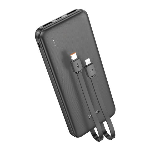Фото 1. Power bank Hoco J118 10000mAh + кабелю 2в1 Type-C/ Lightning black | Yuca.com.ua