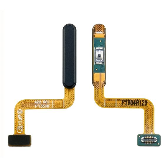 Фото 1. Шлейф для Samsung A225 Galaxy A22 с кнопкой вкл./выкл. чёрным сканером отпечатка пальца | Yuca.com.ua