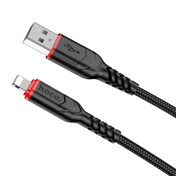 Фото 1. Кабель Hoco X59 USB to Lightning 2m black | Yuca.com.ua