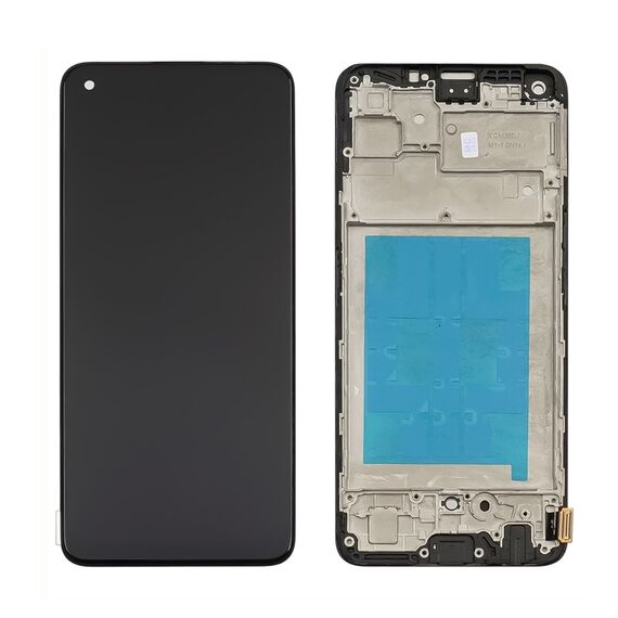 Фото 1. Дисплей для Realme 7 Pro з чорним тачскріном і корпусною рамкою IPS | Yuca.com.ua