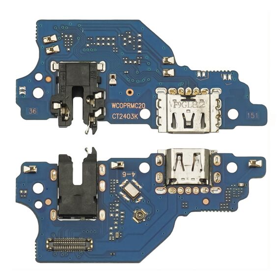 Фото 1. Роз'єм зарядки для Realme C11 (2021)/ C20/ C21 на платі з мікрофоном та компонентами | Yuca.com.ua