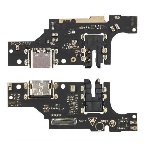 Фото 1. Роз'єм зарядки для ZTE Blade V40 Vita на платі з мікрофоном та компонентами | Yuca.com.ua