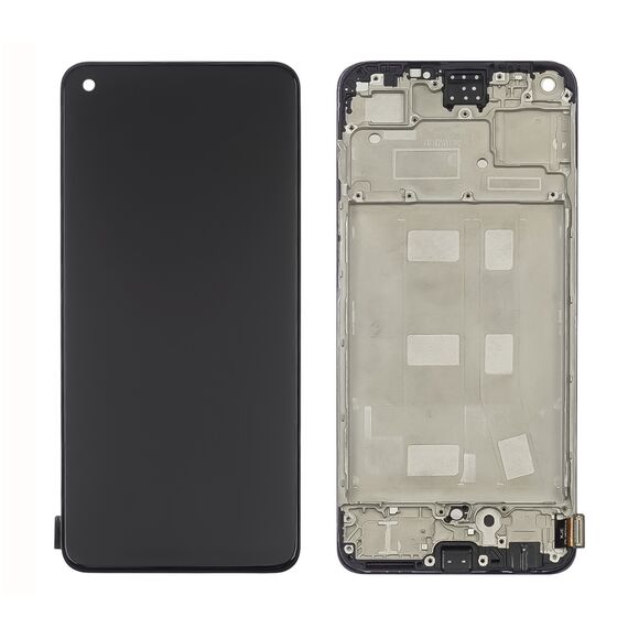 Фото 1. Дисплей для Oppo A78 (4G) з чорним тачскрином та корпусною рамкою IPS | Yuca.com.ua