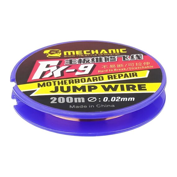 Фото 1. Дріт у котушці Mechanic FX-9-200 (для монтажу перемичок D=0.02 mm, L=200 m) | Yuca.com.ua