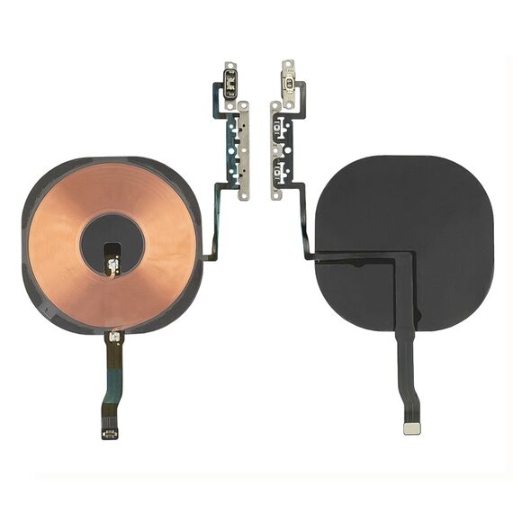 Фото 1. Шлейф для Apple iPhone 11 Pro з модулем бездротової зарядки та кнопками регулювання гучності | Yuca.com.ua