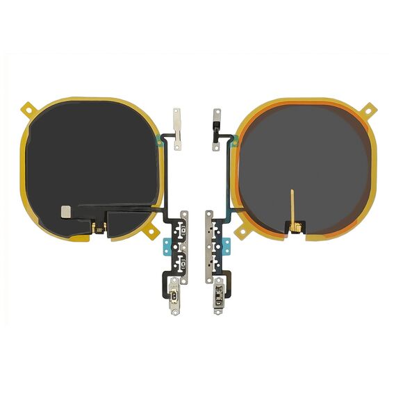 Фото 1. Шлейф для Apple iPhone X з модулем бездротової зарядки та кнопками регулювання гучності | Yuca.com.ua