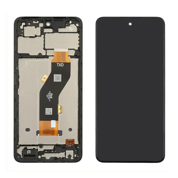 Фото 1. Дисплей для TECNO Spark 20C (BG7n) з чорним тачскрином та корпусною рамкою | Yuca.com.ua