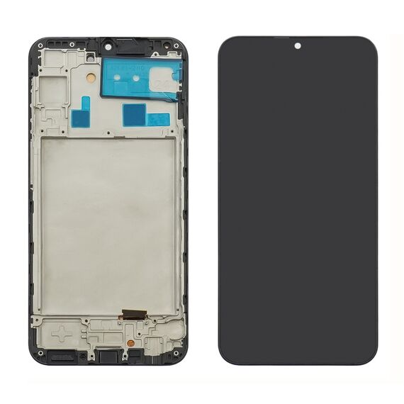 Фото 1. Дисплей для Samsung A245 Galaxy A24 (2023) з чорним тачскрином та корпусною рамкою (з широким обідком) OLED | Yuca.com.ua