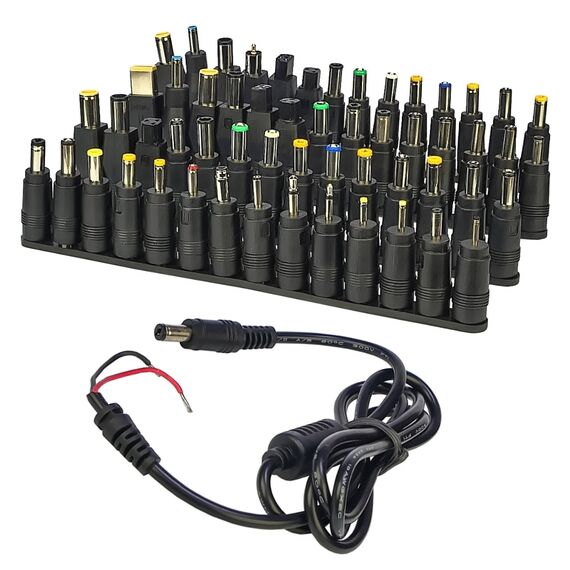 Фото 1. Набір перехідників 56 шт для підключення ноутбуків та моніторів до лабораторних блоків живлення | Yuca.com.ua