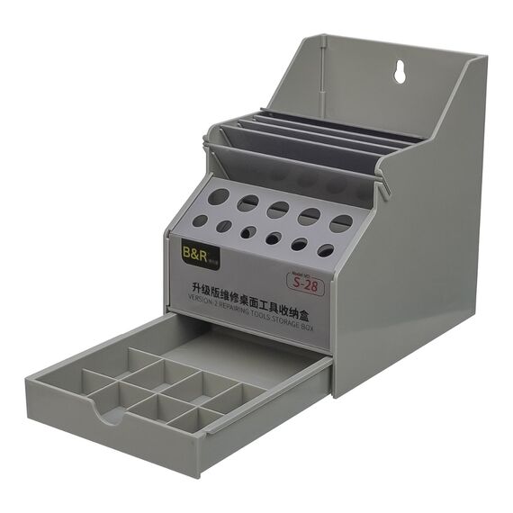 Фото 1. Настільний органайзер для інструментів B&R S-28, пластиковий, шгв 12 x 16 x 17 см | Yuca.com.ua