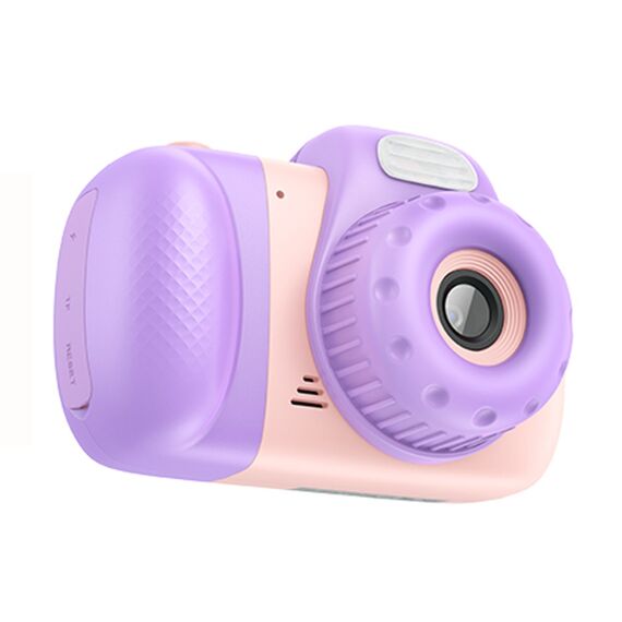 Фото 1. Дитячий фотоапарат Hoco DV201 із двома камерами pink | Yuca.com.ua