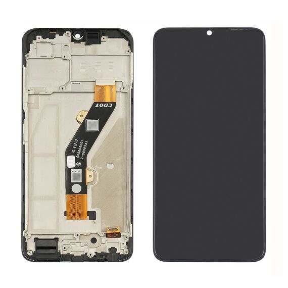 Фото 1. Дисплей для TECNO Spark 10C (KI5k) з чорним тачскрином та корпусною рамкою | Yuca.com.ua