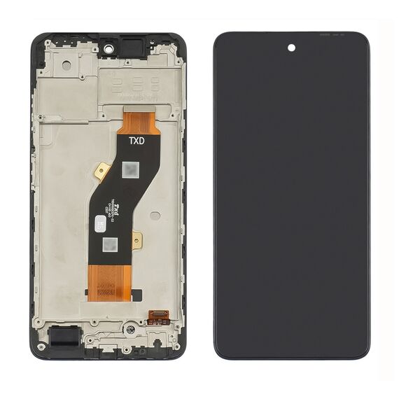 Фото 1. Дисплей для TECNO Spark 20 (KJ5n) з чорним тачскрином та корпусною рамкою | Yuca.com.ua