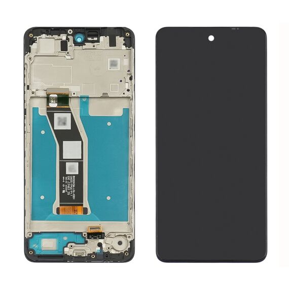 Фото 1. Дисплей для Motorola G04 з чорним тачскрином та корпусною рамкою | Yuca.com.ua