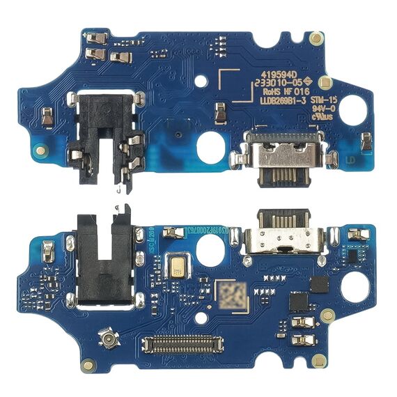 Фото 1. Роз'єм зарядки для Samsung A057 Galaxy A05s на платі з мікрофоном та компонентами | Yuca.com.ua