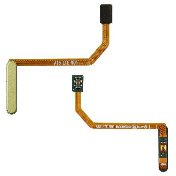 Фото 1. Шлейф Samsung A155 Galaxy A15 з кнопками вкл.\выкл. та жовтим сканером відбитка пальців | Yuca.com.ua