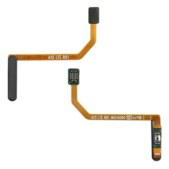 Фото 1. Шлейф Samsung A155 Galaxy A15 з кнопками вкл.\выкл. та чорним сканером відбитка пальців | Yuca.com.ua