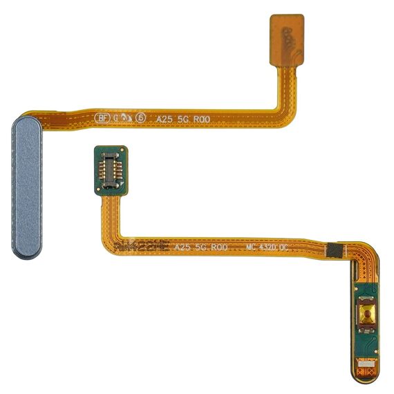 Фото 1. Шлейф Samsung A256 Galaxy A25 з кнопкою вкл.\выкл. синім сканером відбитка пальця | Yuca.com.ua