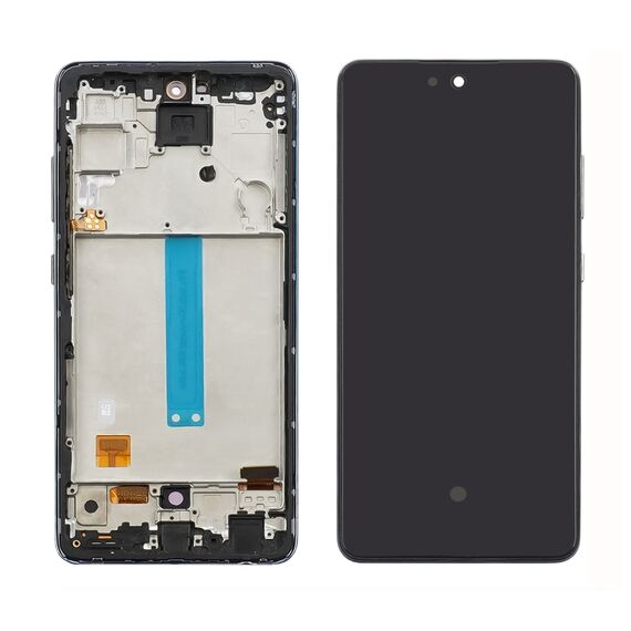 Фото 1. Дисплей для Samsung A528B Galaxy A52S 5G (2021) з чорним тачскрином та сірою корпусною рамкою OLED | Yuca.com.ua