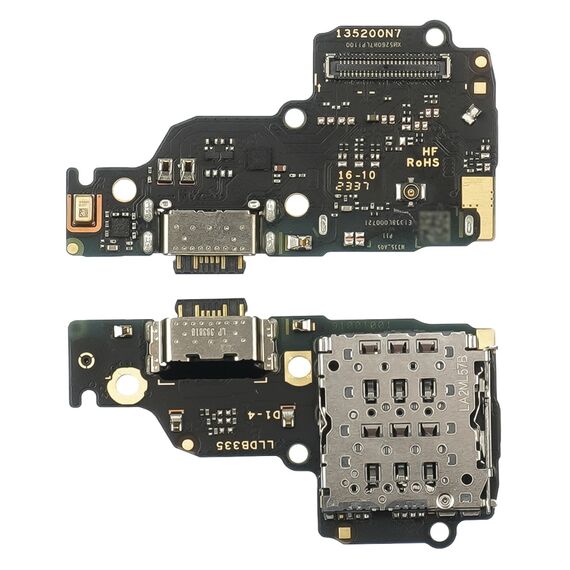 Фото 1. Роз'єм зарядки Xiaomi Redmi Note 13 (4G) на платі з mic. та компонентами Original | Yuca.com.ua