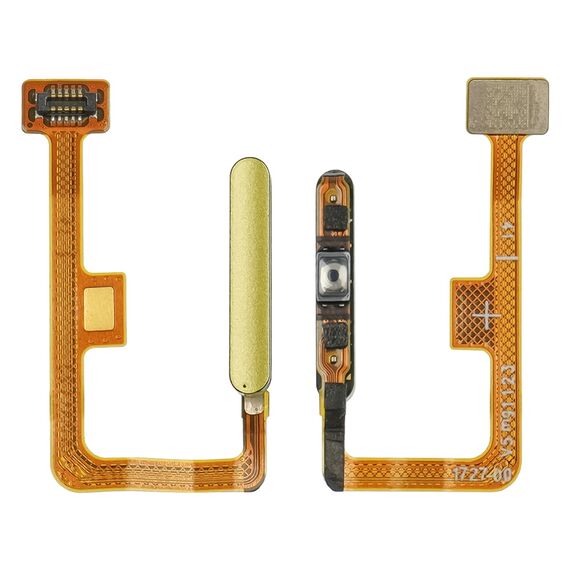 Фото 1. Шлейф для Xiaomi Mi11 Lite з кнопкою вкл./вимк., та жовтим сканером відбитка пальця | Yuca.com.ua