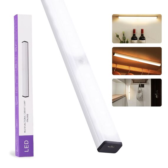 Фото 1. LED світильник 020-3 з датчиком руху, акумулятором, в алюмінієвому корпусі 20 см 3W | Yuca.com.ua