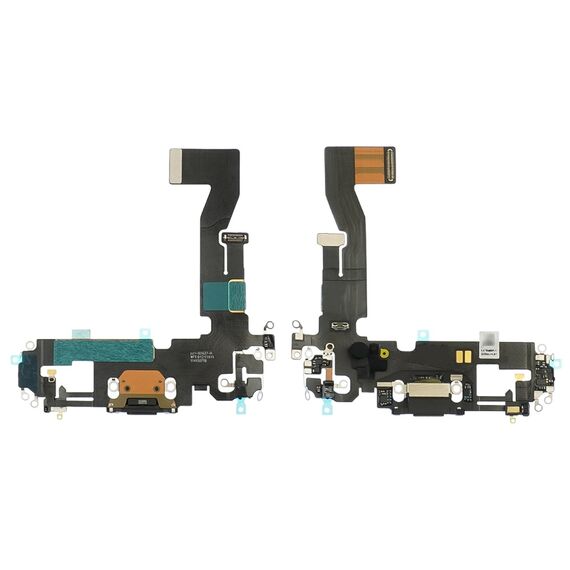 Фото 1. Шлейф для Apple iPhone 12 із чорним роз'ємом живлення, з мікрофоном Original | Yuca.com.ua