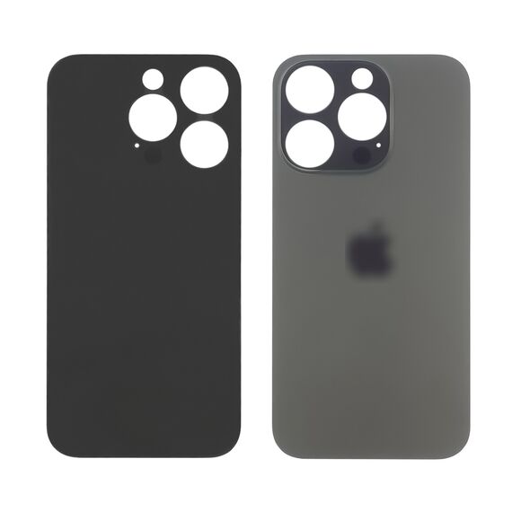 Фото 1. Заднє скло корпусу Apple iPhone 15 Pro Black Titanium (сіре) | Yuca.com.ua