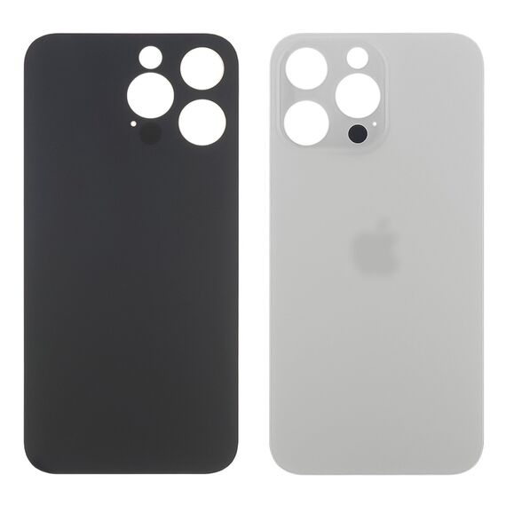 Фото 1. Заднє скло корпусу Apple iPhone 14 Pro Max Silver (біле) маленький виріз під камеру | Yuca.com.ua