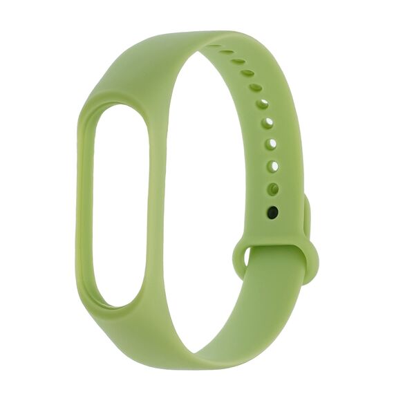 Фото 1. Силіконовий ремінець для Xiaomi Mi Band 3/ 4 27 світло-зелений | Yuca.com.ua