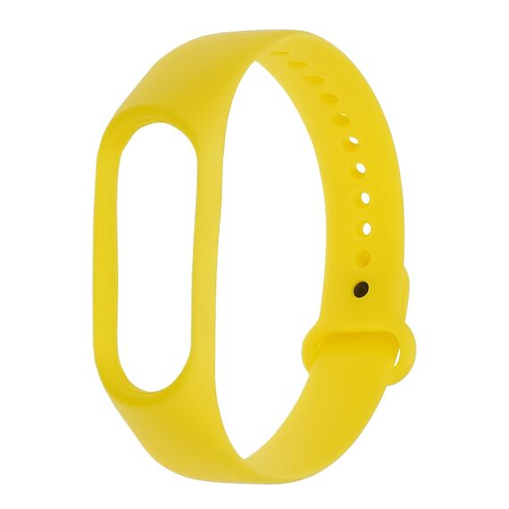 Фото 1. Силіконовий ремінець для Xiaomi Mi Band 3/ 4 31 яскраво-жовтий | Yuca.com.ua