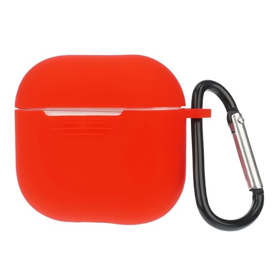 Фото 1. Чохол силіконовий з карабіном для Apple AirPods 4 колір 04 червоний | Yuca.com.ua