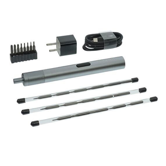 Аккумуляторная отвёртка Aida A-012 с LED подсветкой и регулировкой крутящего момента (24 биты, 5V/ 1.1A, USB-Type-C) Фото 1