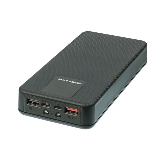 Корпус Multi-powerbank ET6, под элементы 18650 до 6 шт, 22.5W, с фонарем, черный Фото 2