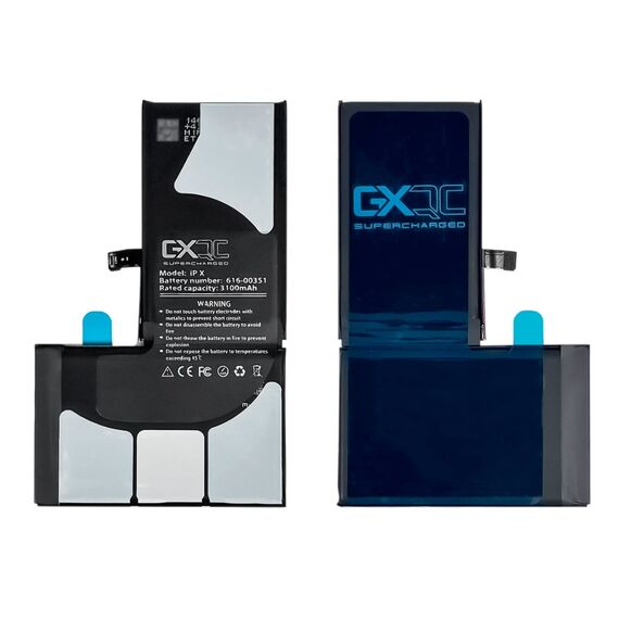 Аккумулятор GXQC Supercharged для Apple iPhone X IC HC, усиленный (3100 mAh) Service Pack Фото 1