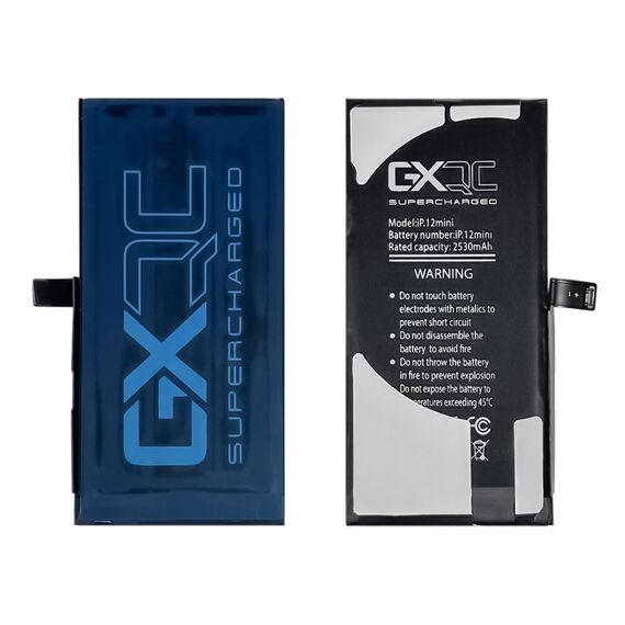 Аккумулятор GXQC Supercharged для Apple iPhone 12 Mini IC HC, усиленный (2530 mAh) Service Pack Фото 1