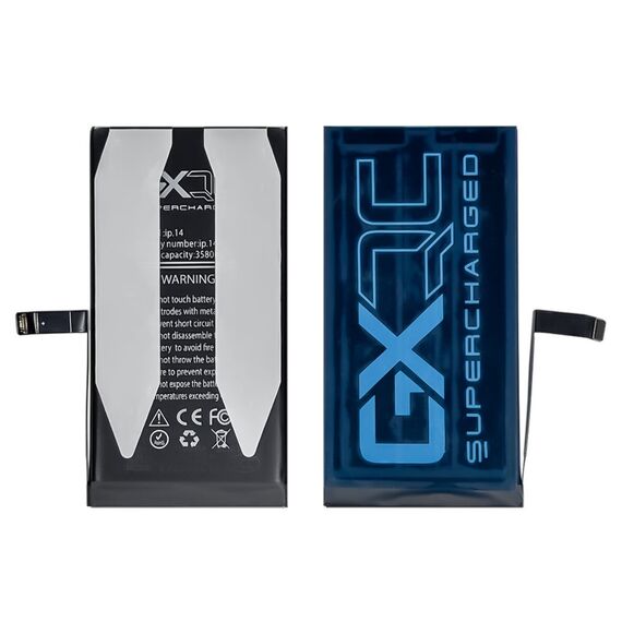 Аккумулятор GXQC Supercharged для Apple iPhone 14 IC Original (без ошибки), усиленный (3580 mAh) Service Pack Фото 2
