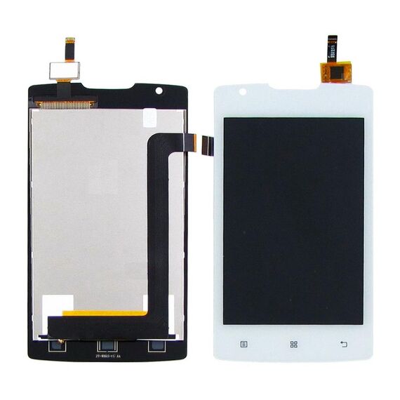 Фото 1. Дисплей для Lenovo A1000 з білим тачскріном (смартфон) | Yuca.com.ua