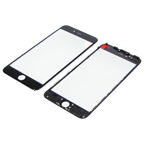 Фото 1. Скло тачскрін для Apple iPhone 6 Plus чорне з рамкою і OCA плівкою | Yuca.com.ua