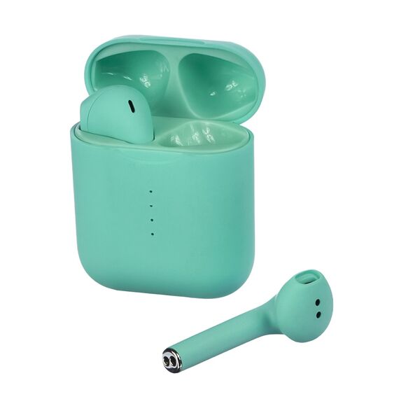 Фото 1. Бездротові TWS навушники V8 вкладиші turquoise | Yuca.com.ua